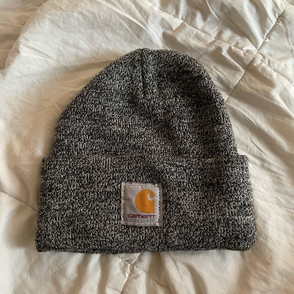 Carhartt Knit Cuffed Beanie in Black/White